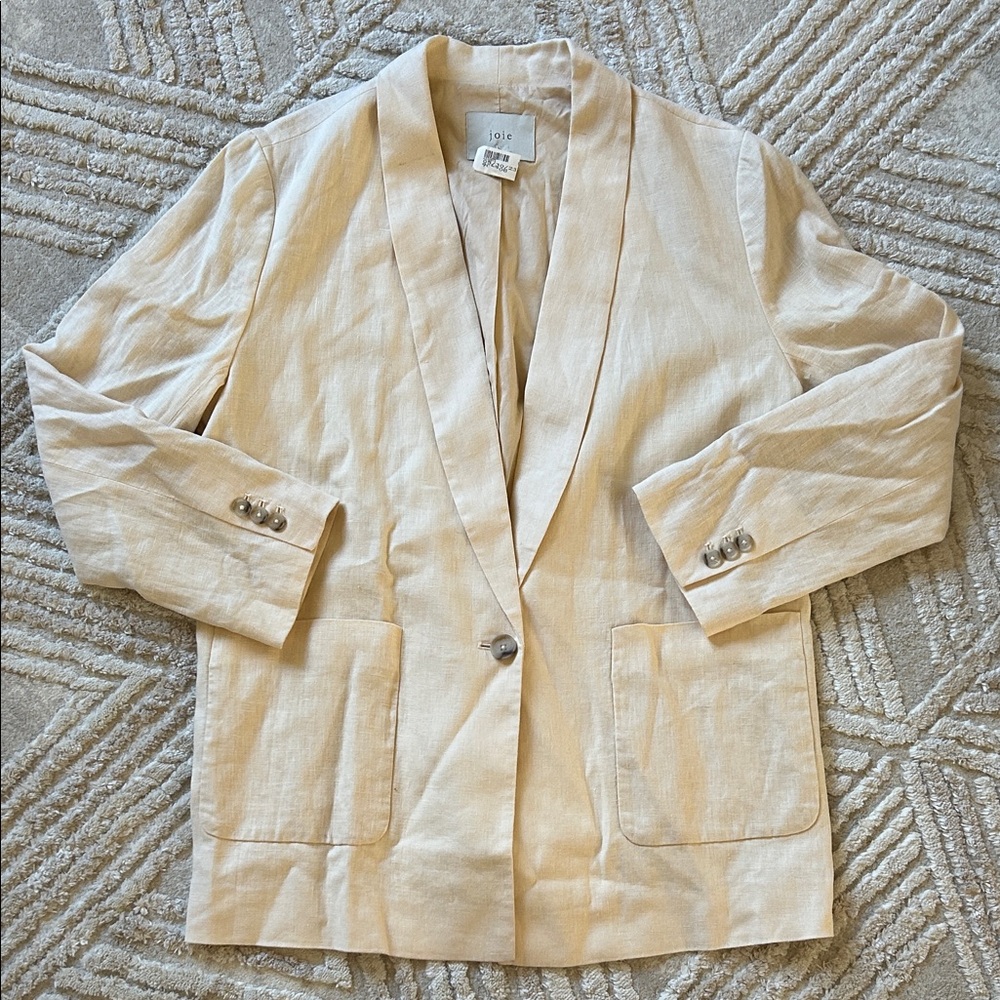 Joie Women's Linen Beige Blazer